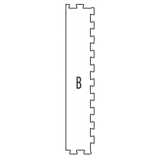 PaviFlex Afwerkrand recht (100x12x3 cm)